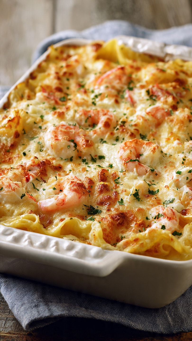 Creamy Seafood Lasagna with Shrimp & Crab