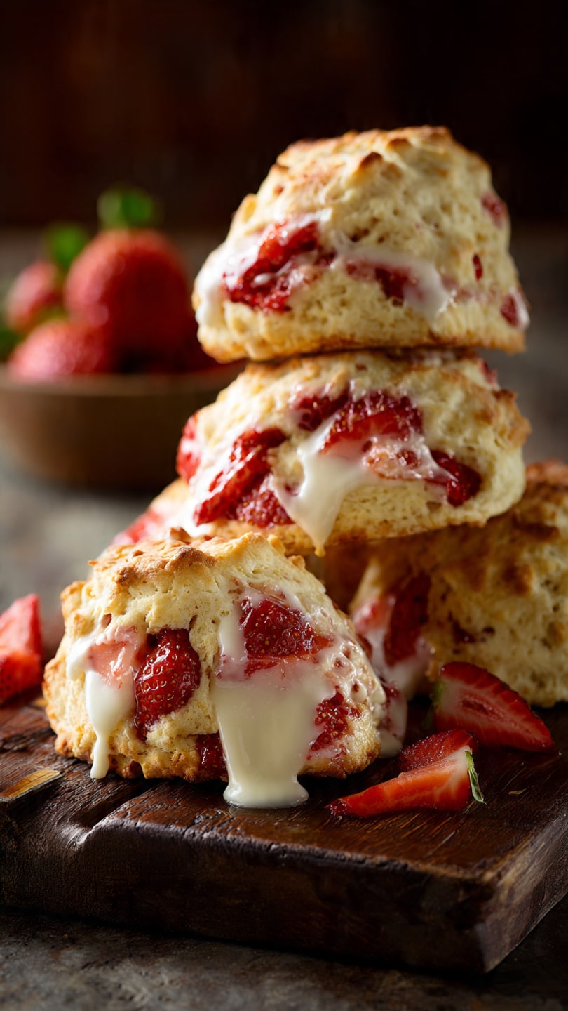 Strawberries and Cream Scones