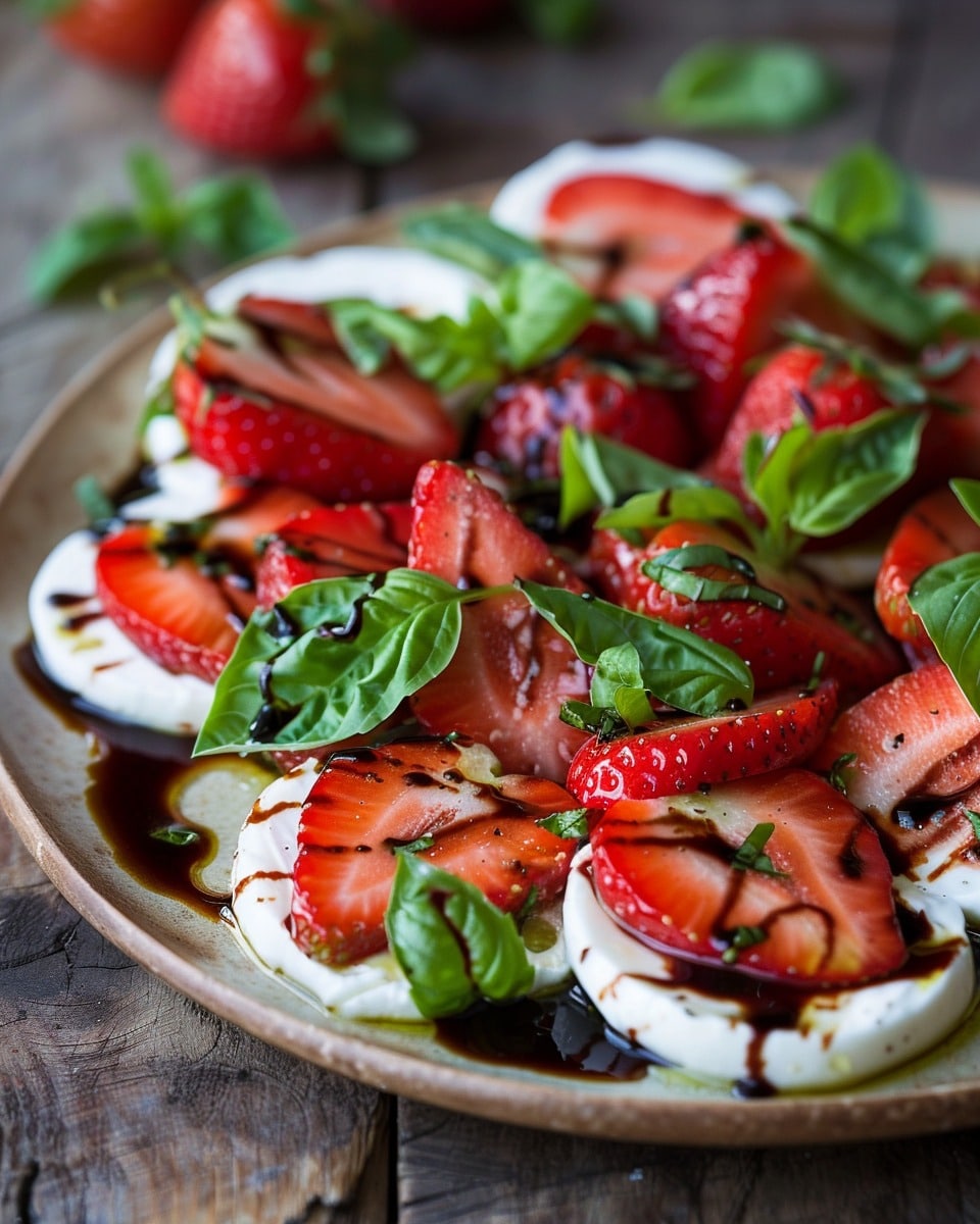 Balsamic Strawberry Caprese