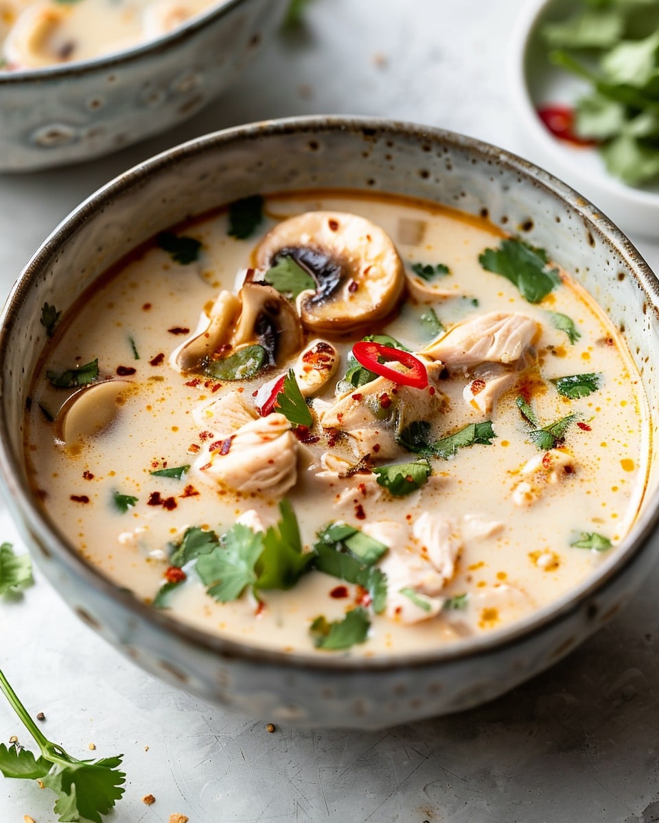 Easy Thai Coconut Chicken Soup