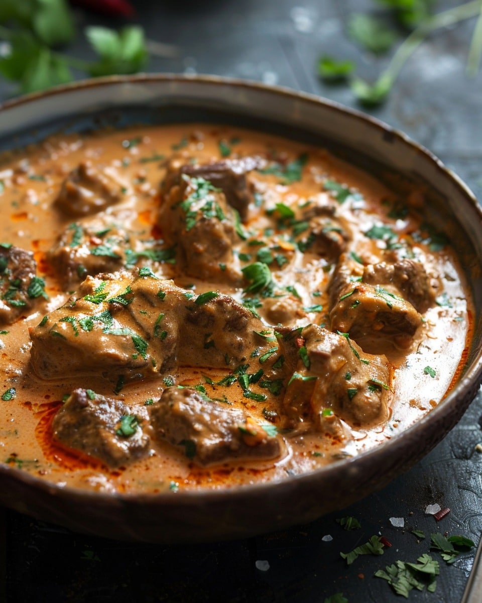 Beef in Creamy Paprika Sauce