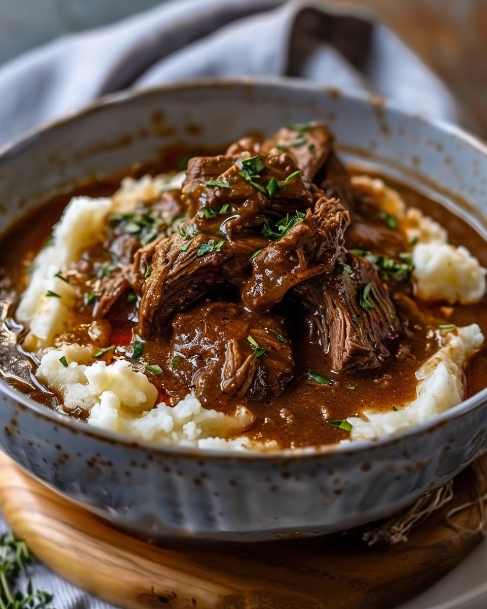 The Best Slow Cooker Beef Manhattan