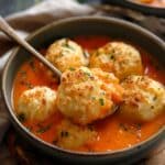 Tomato Soup with Cheddar Bay Dumplings