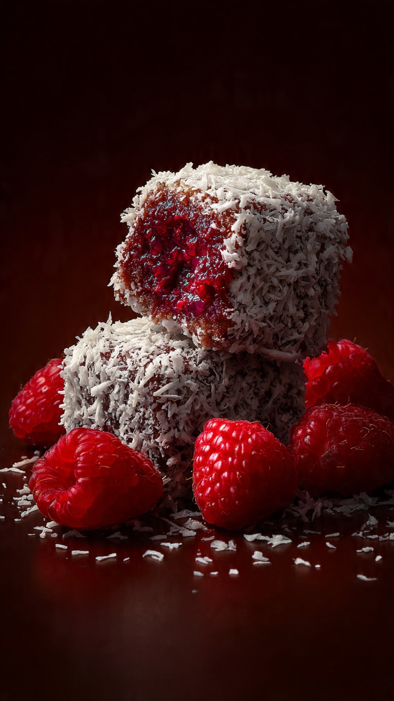 Raspberry Lamingtons