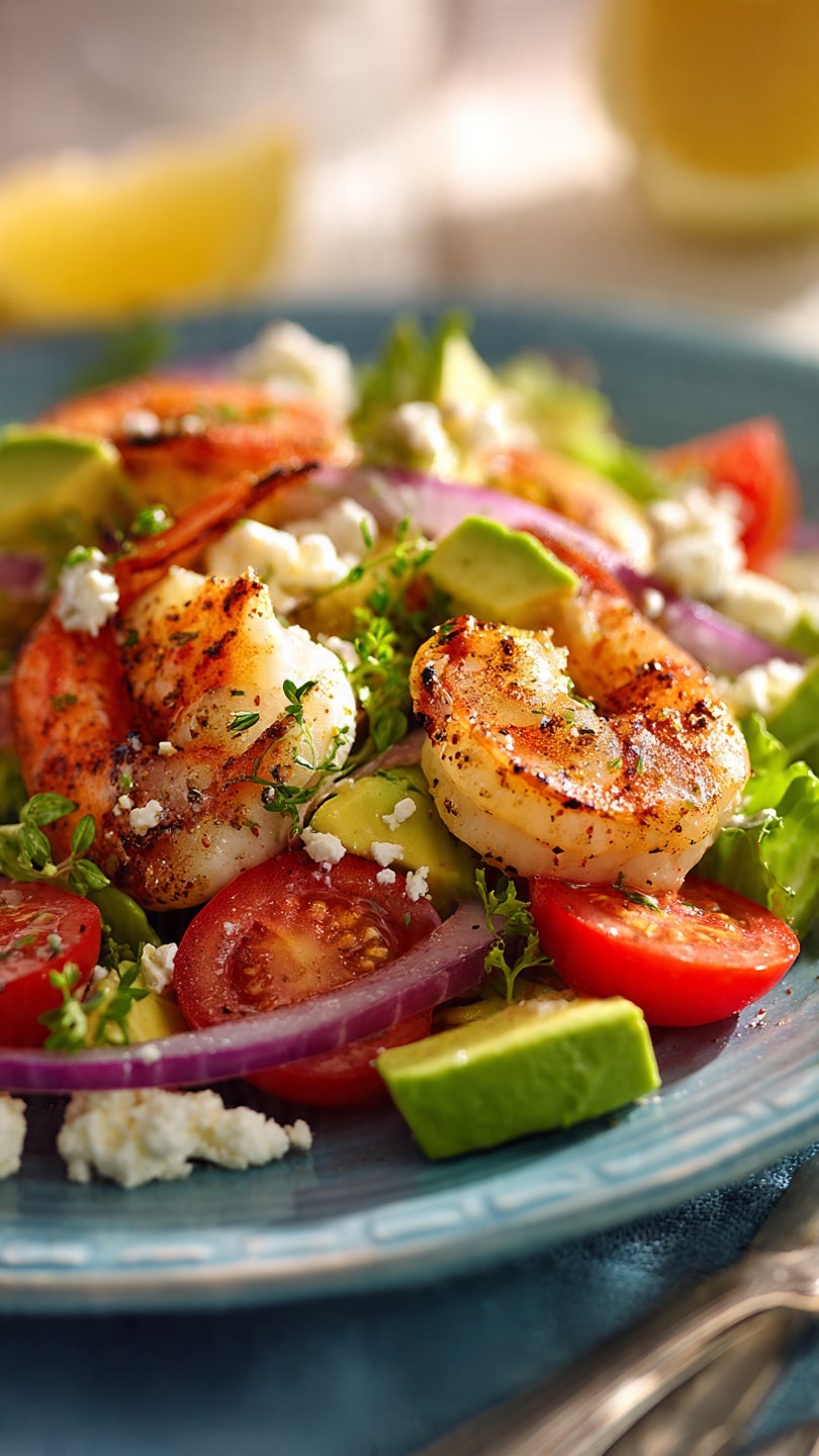 Mediterranean Shrimp and Avocado Salad