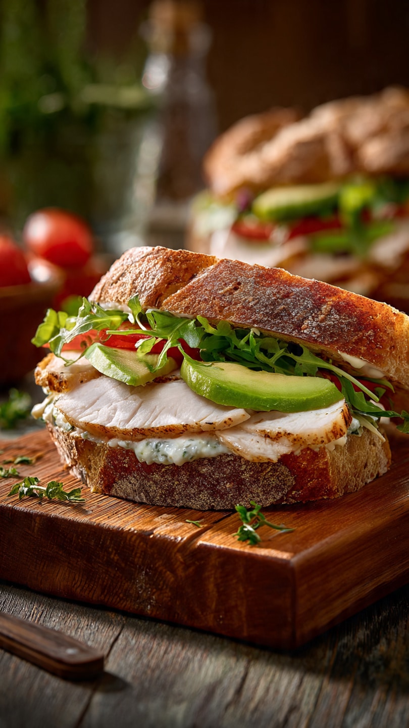 Chicken Avocado Melt Sandwich