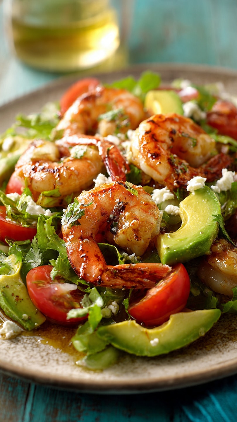 Mediterranean Shrimp and Avocado Salad