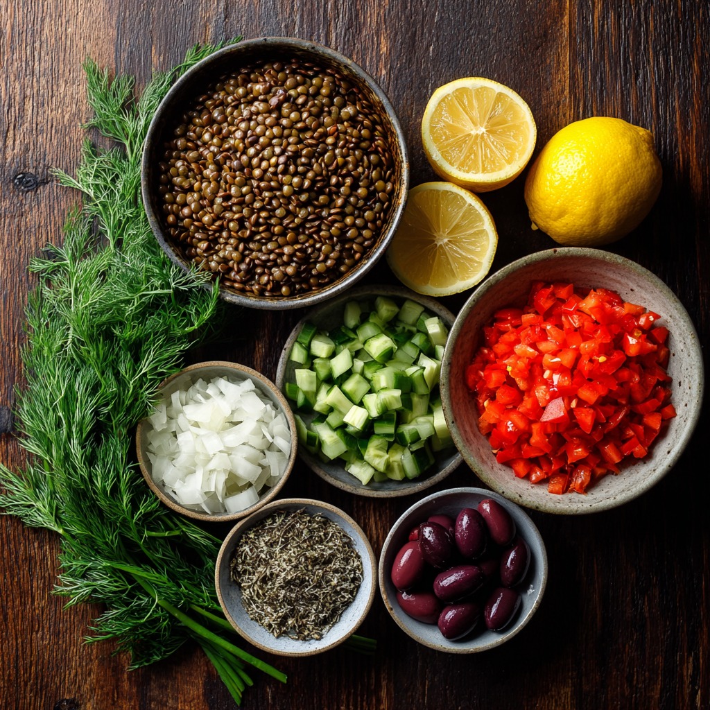 Mediterranean Lentil Salad