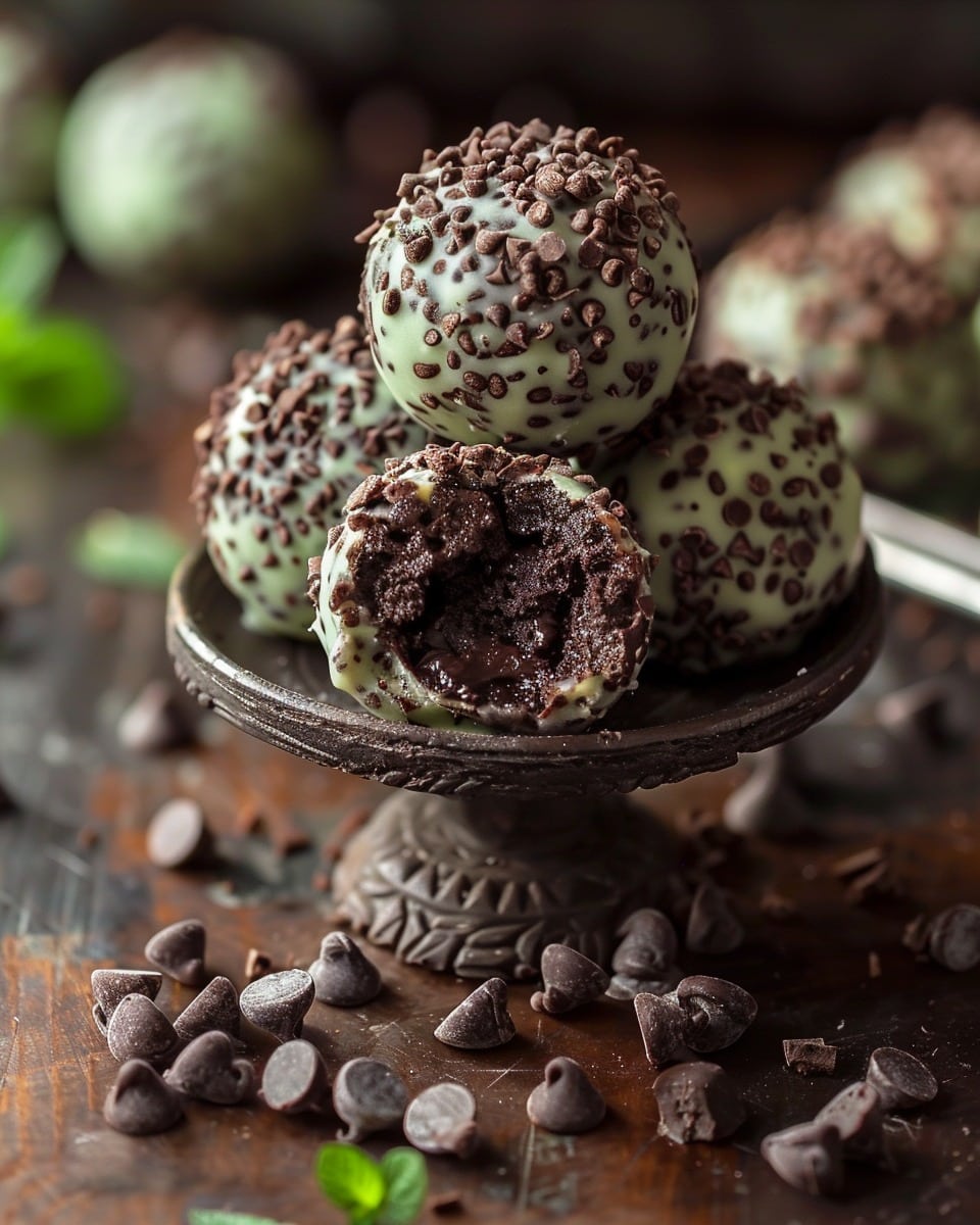 Mint Chocolate Chip Protein Balls