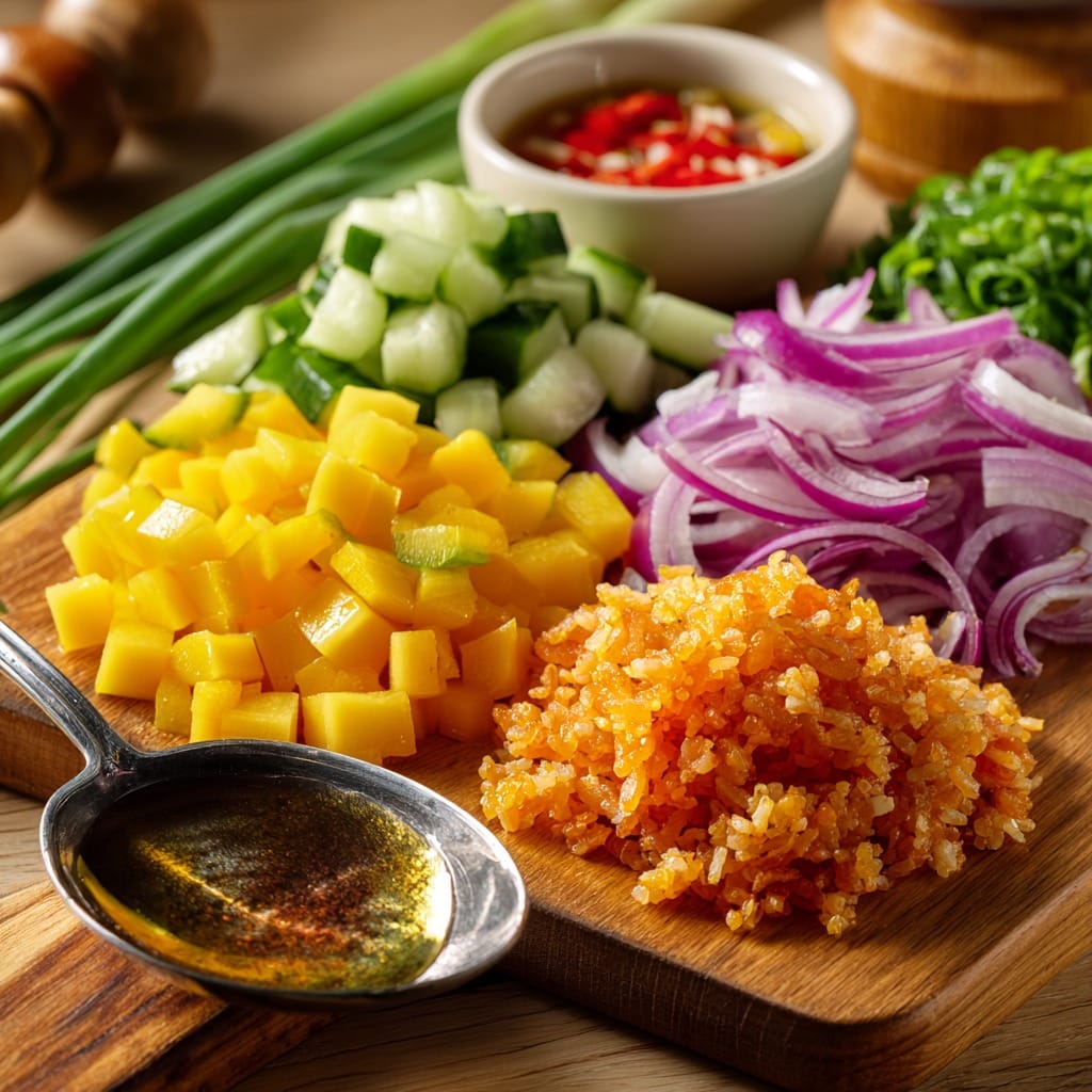 Refreshing Mango Cucumber Salad