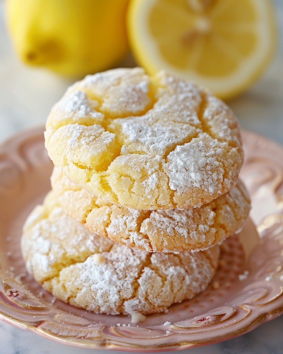 Lemon Crinkle Cookies