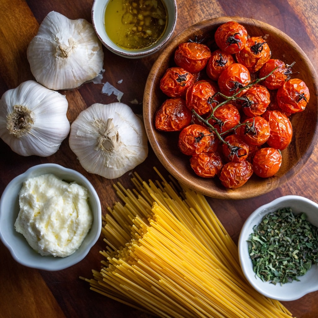Roasted Tomato and Garlic Ricotta Pasta