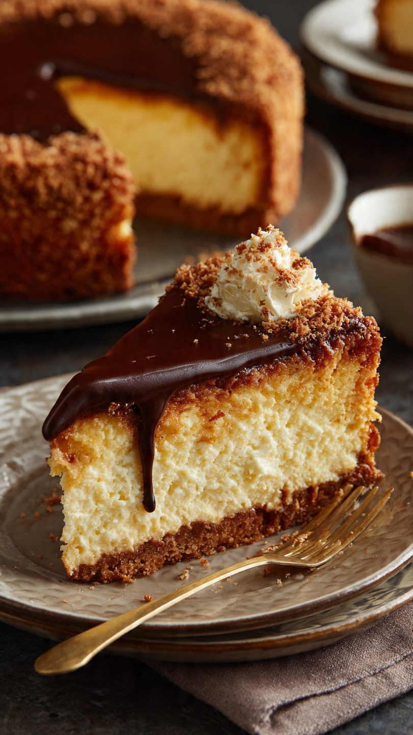 Boston Cream Pie Cheesecake
