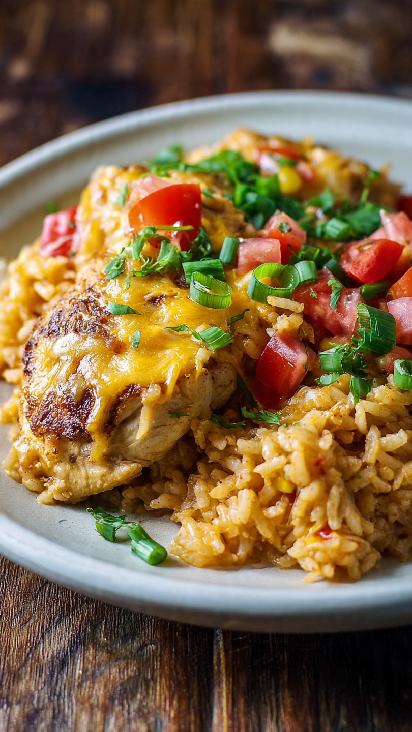 One-Pot Cheesy Southwest Chicken and Rice