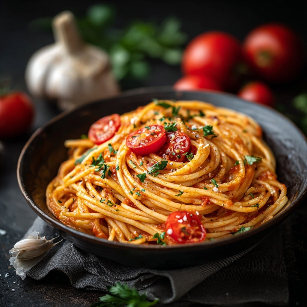 Creamy Tomato Garlic Pasta in 30 Minutes