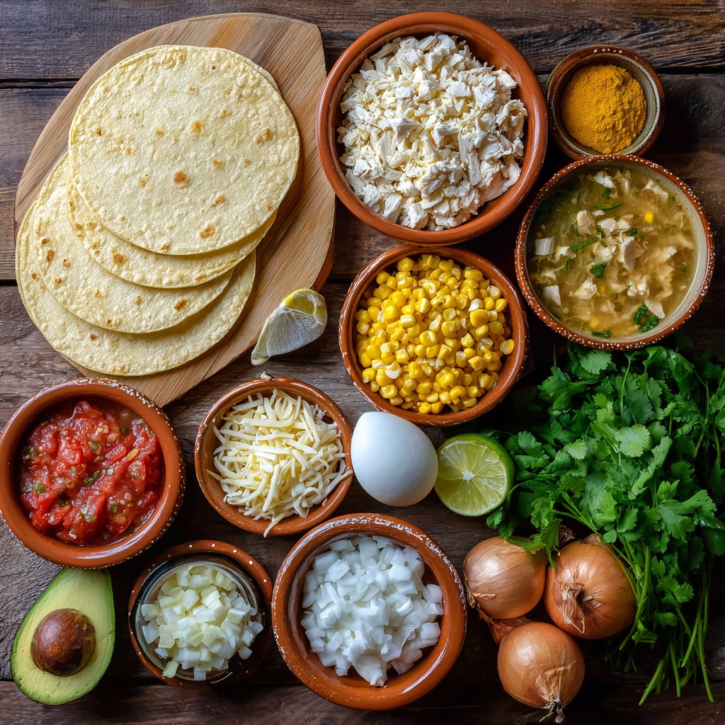 Corn Tortilla White Chicken Chili Tacos