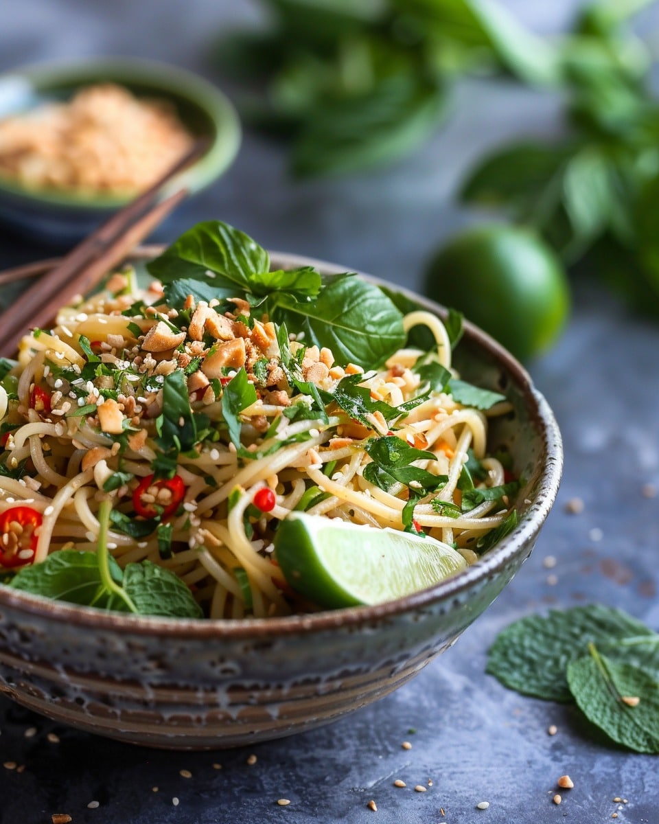 Protein Packed Thai Pasta Salad