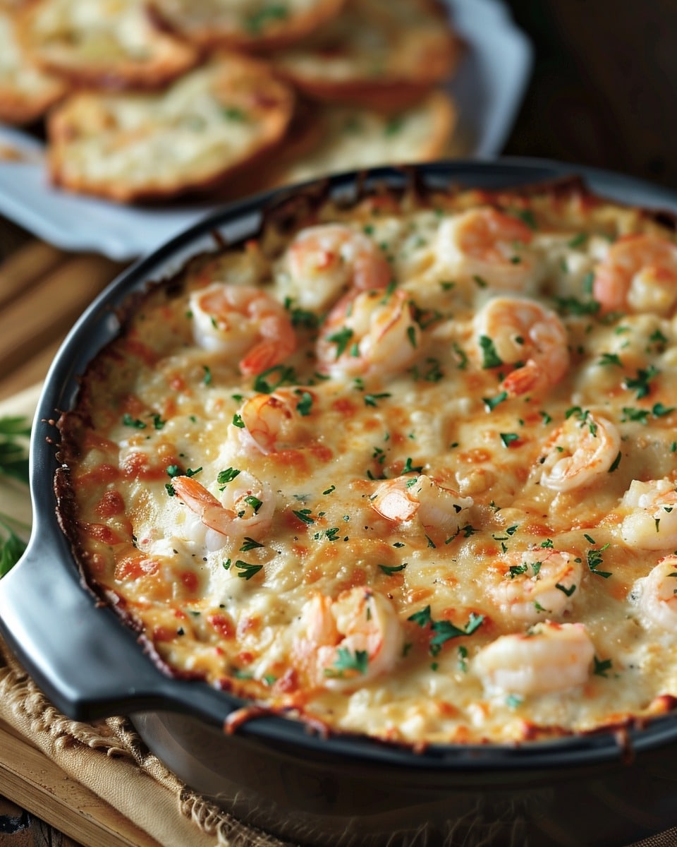 Cheesy Shrimp & Crab Bake Dip