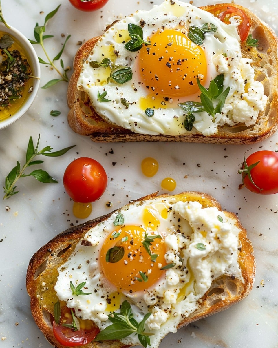 Egg and Ricotta Toast