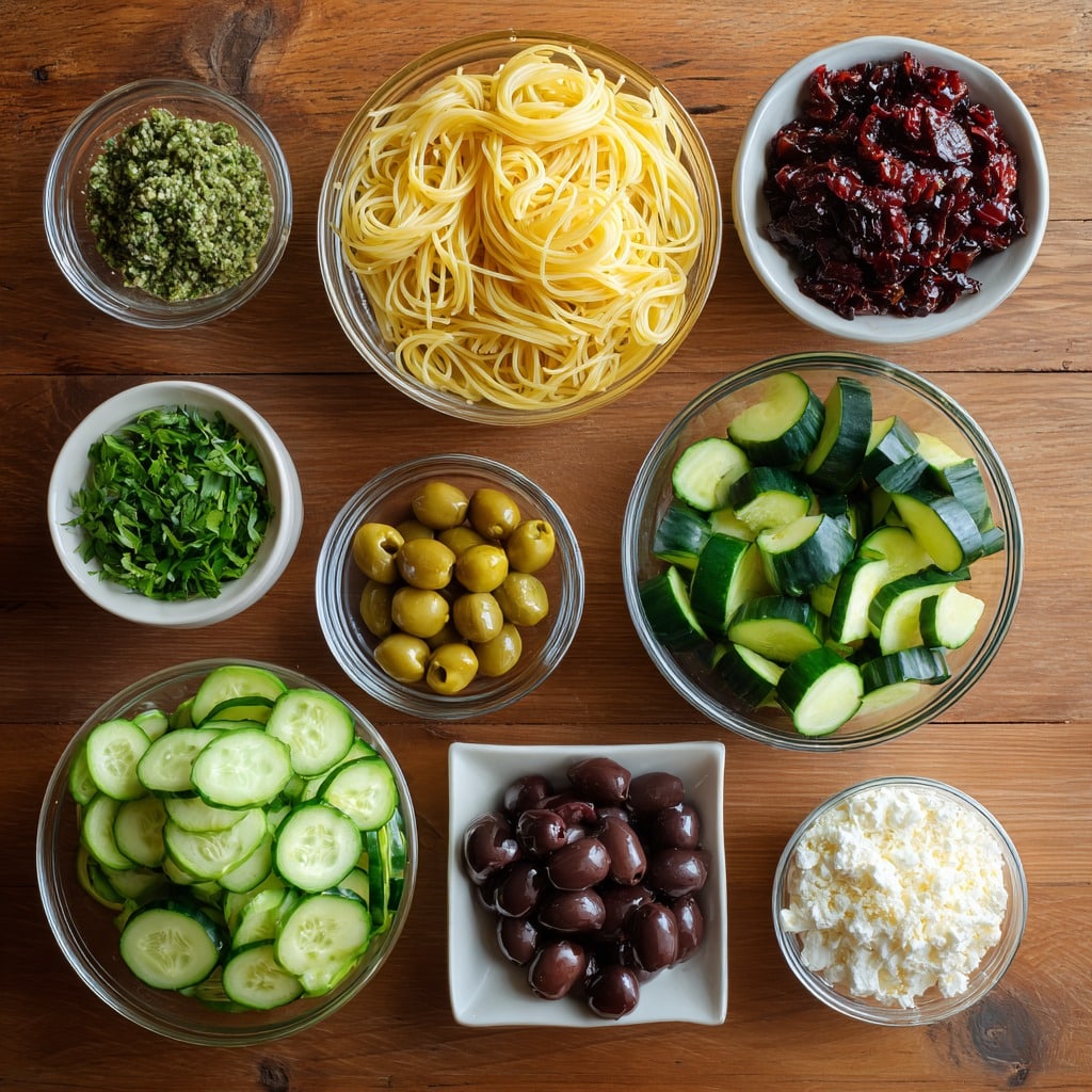 Vegan Cucumber Pasta Salad