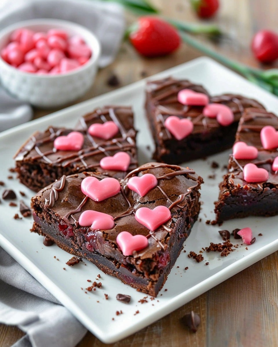 Heart Shaped Brownies