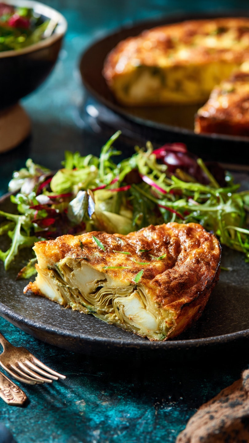 Easy Artichoke Leek Frittata Recipe