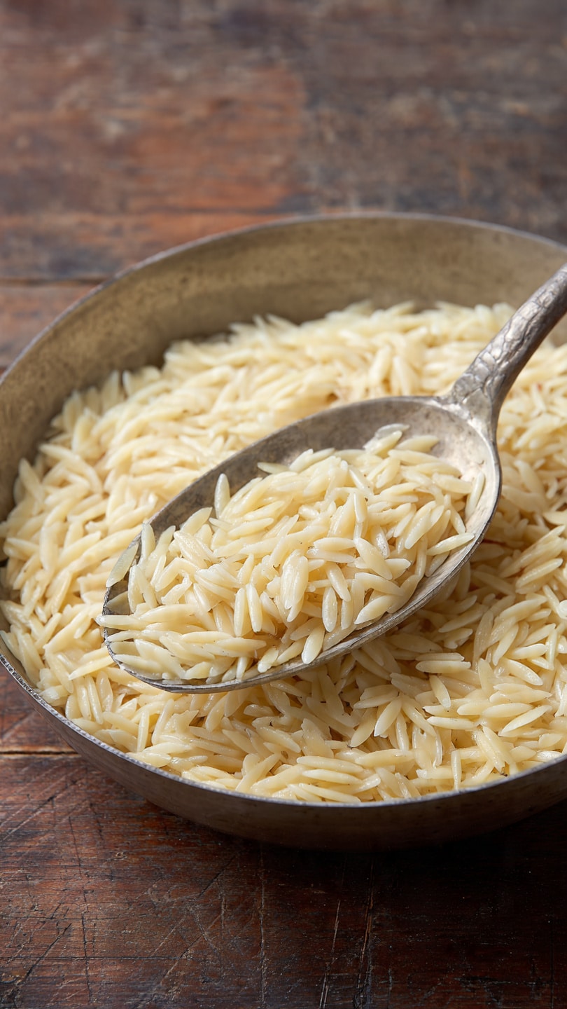 Creamy Garlic Parmesan Orzo