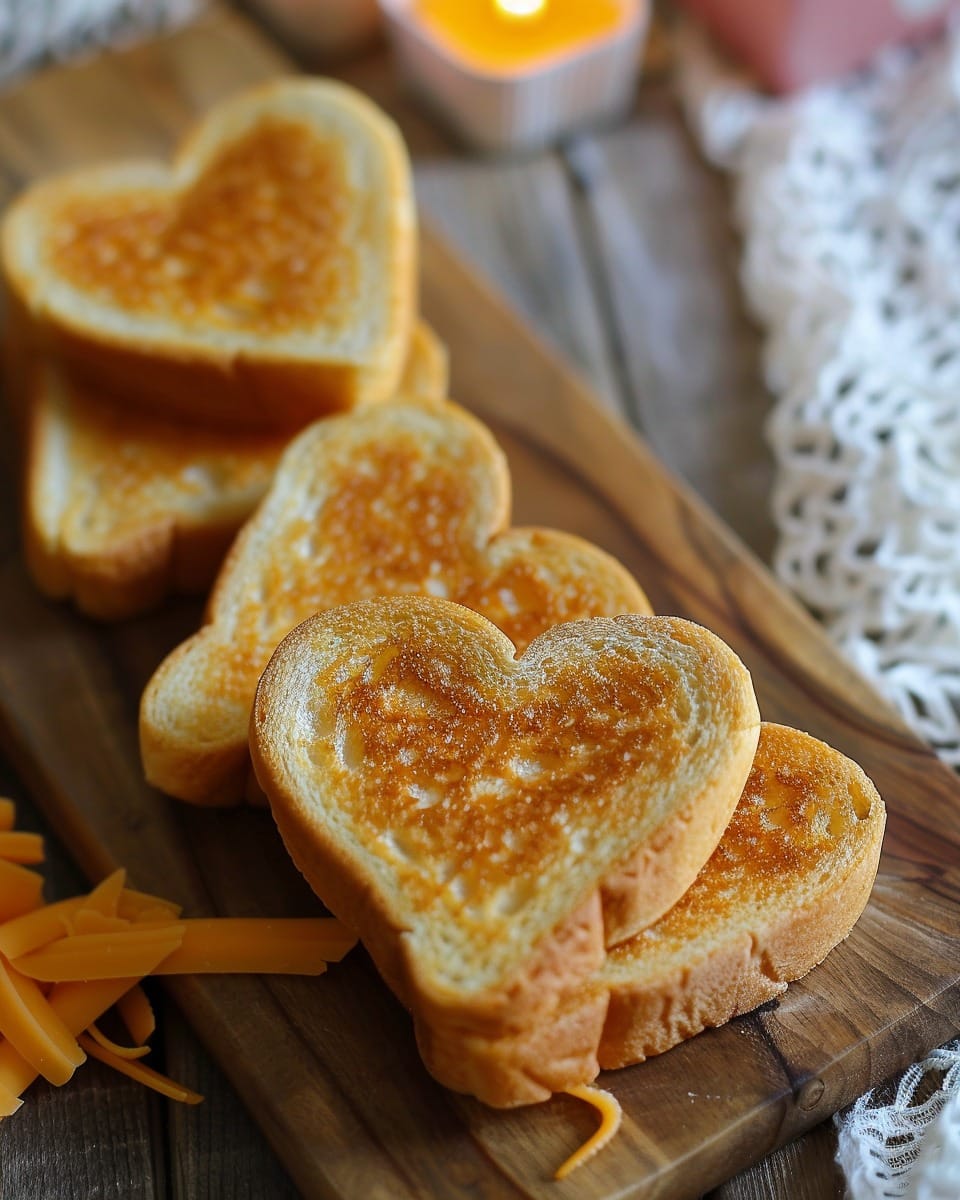 Mini Grilled Cheese Hearts