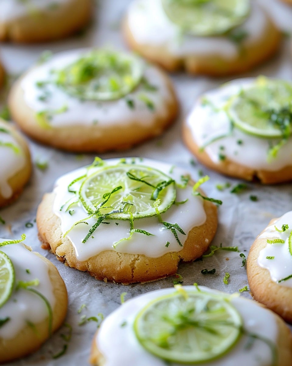 Easy Key Lime Cookies With Lime Glaze