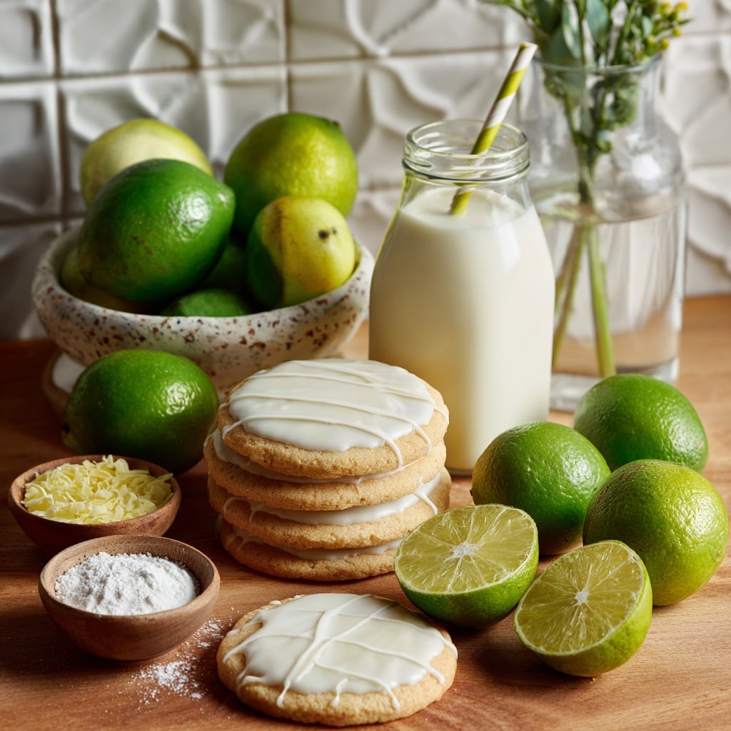 Easy Key Lime Cookies With Lime Glaze