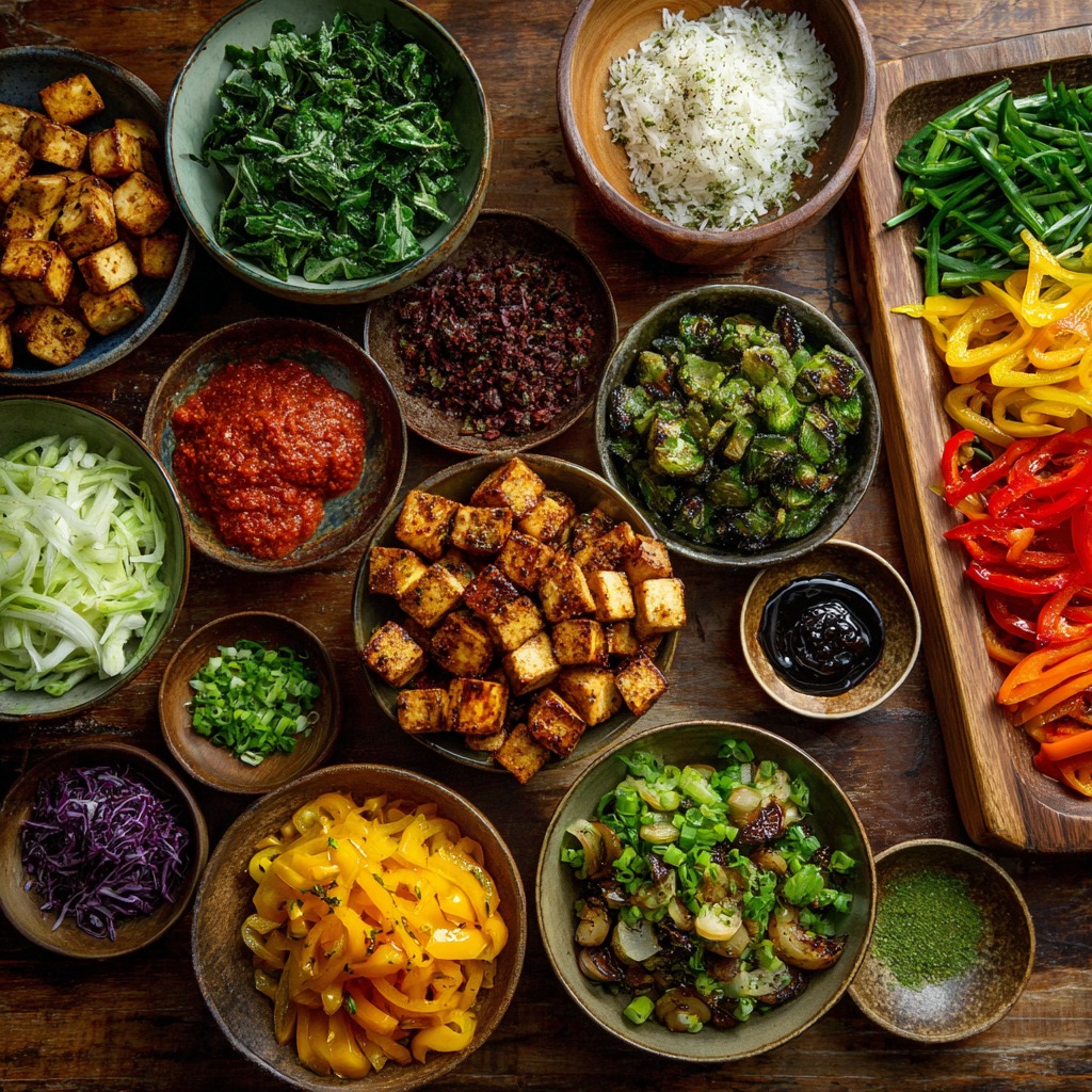 Baked Tofu and Veggie Bowls