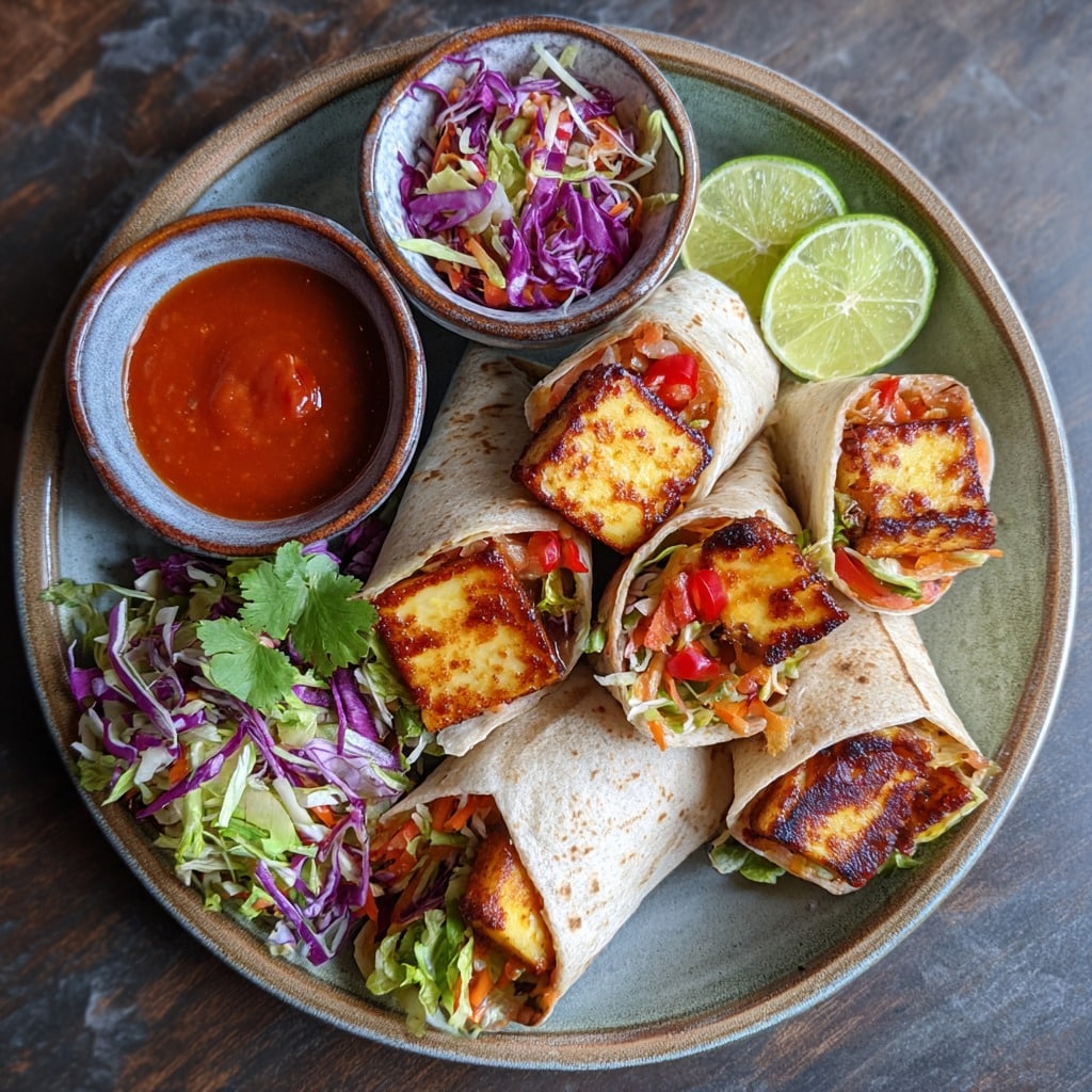 Sweet Chili Halloumi Wraps
