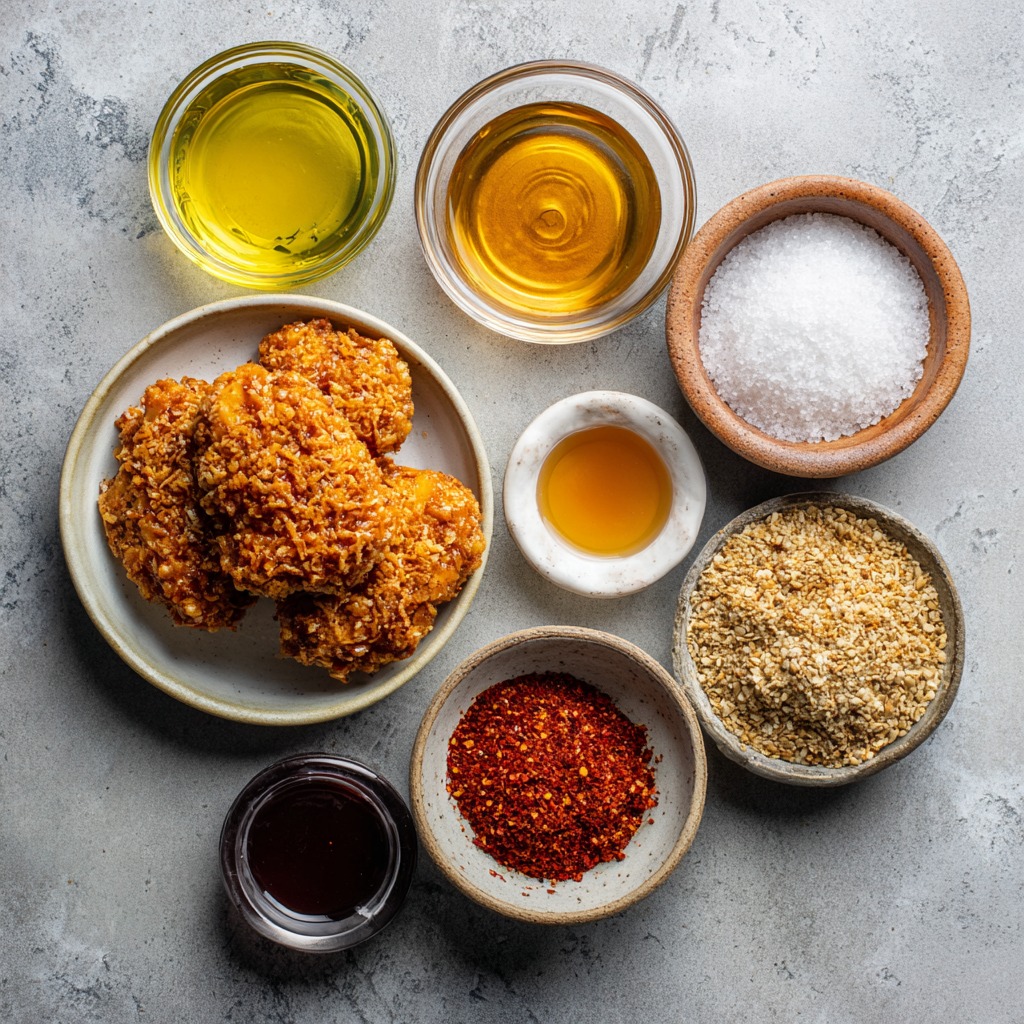 Baked Crunchy Hot Honey Chicken