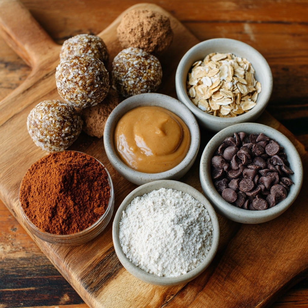 No-Bake Chocolate Peanut Butter Protein Balls