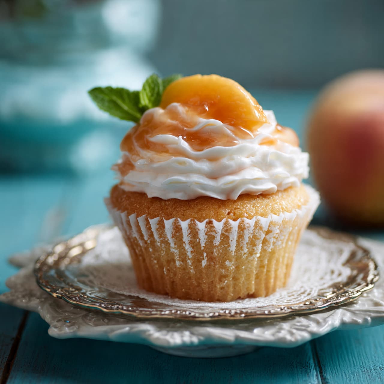 Peach Bellini Cupcakes