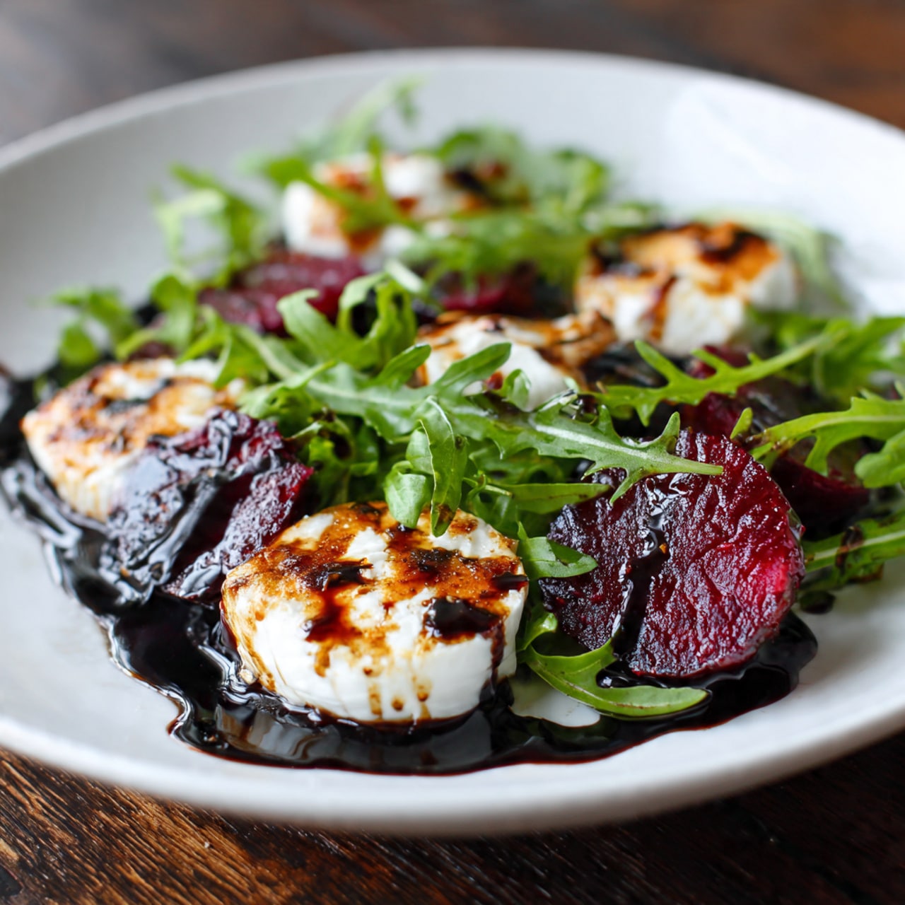 Roasted Beet and Burrata Salad with Balsamic Glaze