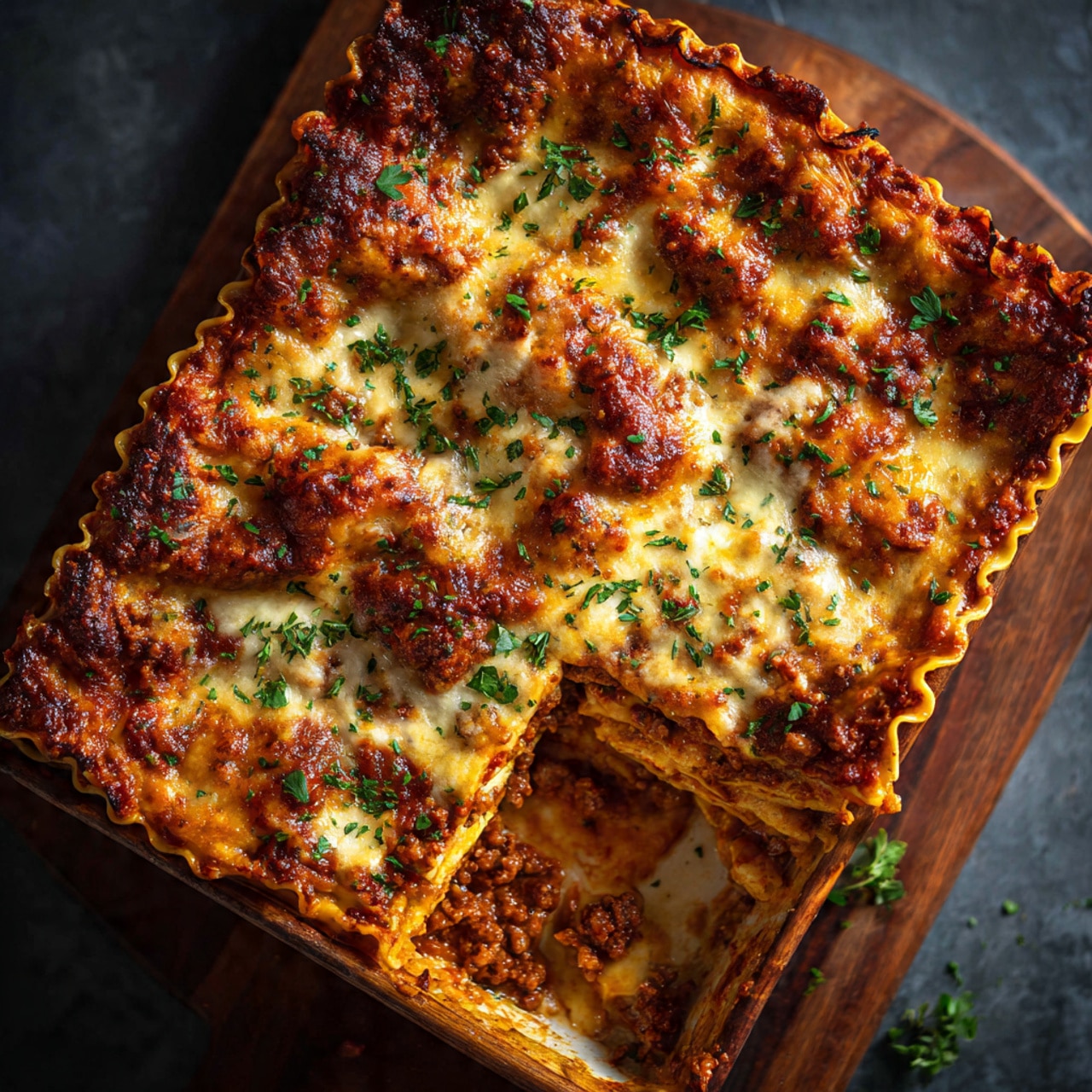 Oven-Baked Beef Lasagna