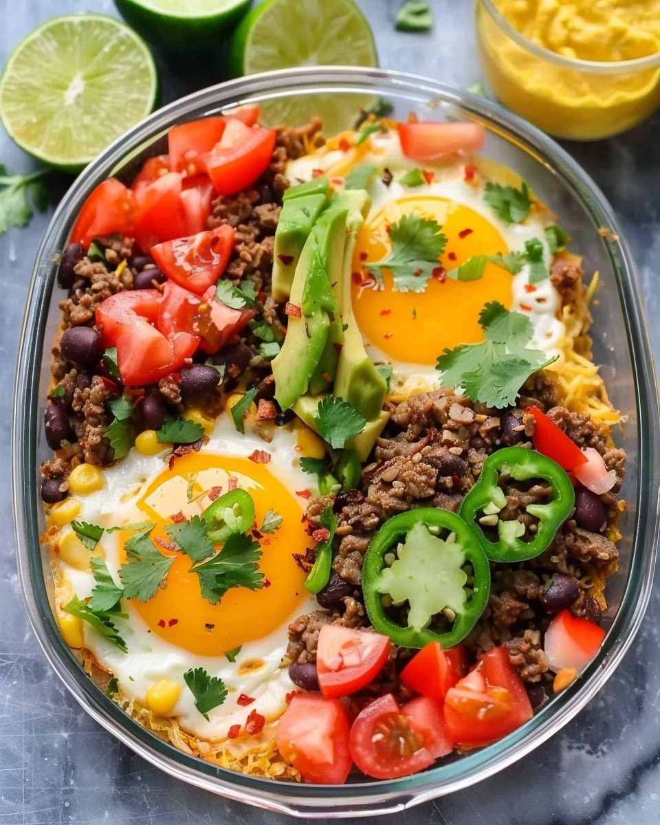 Meal Prep Tex‑Mex Breakfast Bowls (42g Protein)