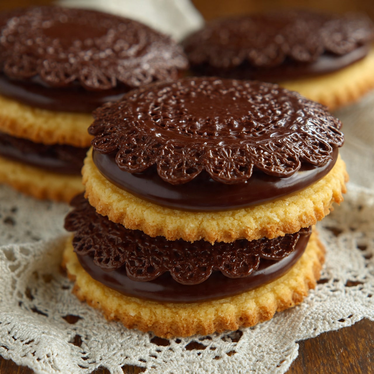 Boston Cream Pie Cookies