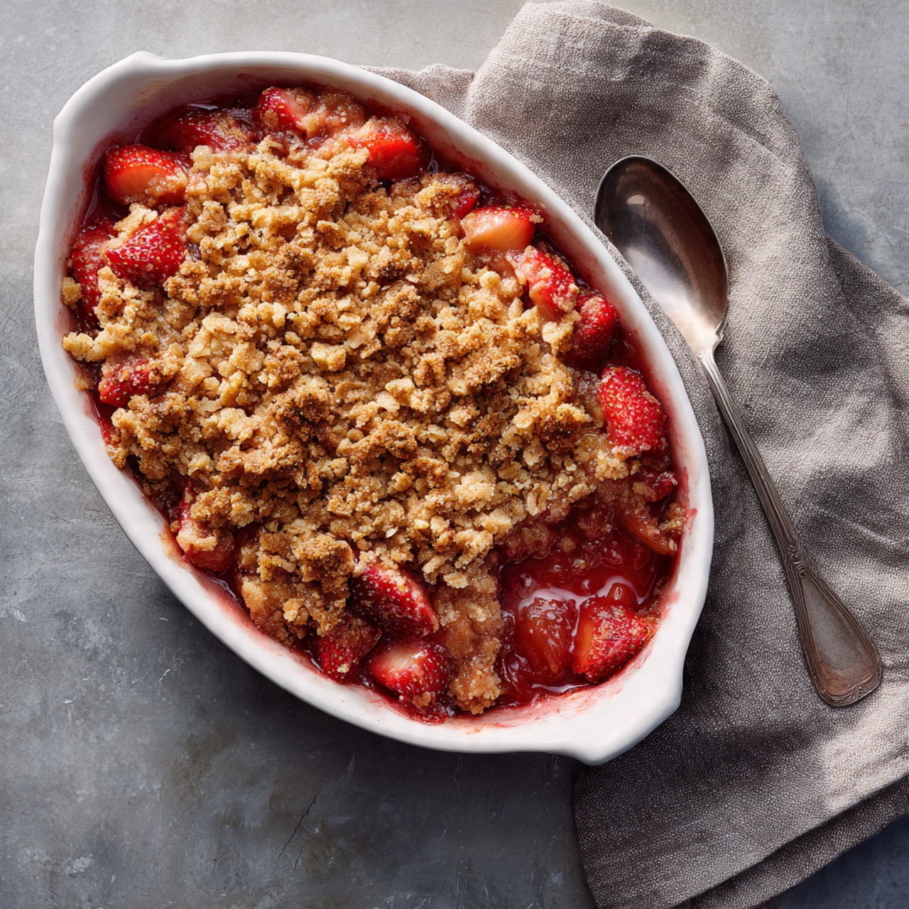Strawberry Rhubarb Crisp