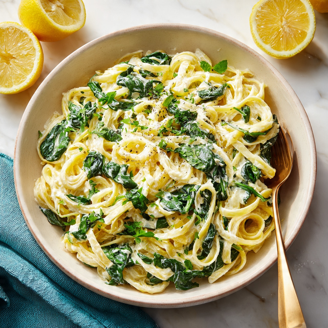 Delicious Lemon Ricotta Pasta And Spinach
