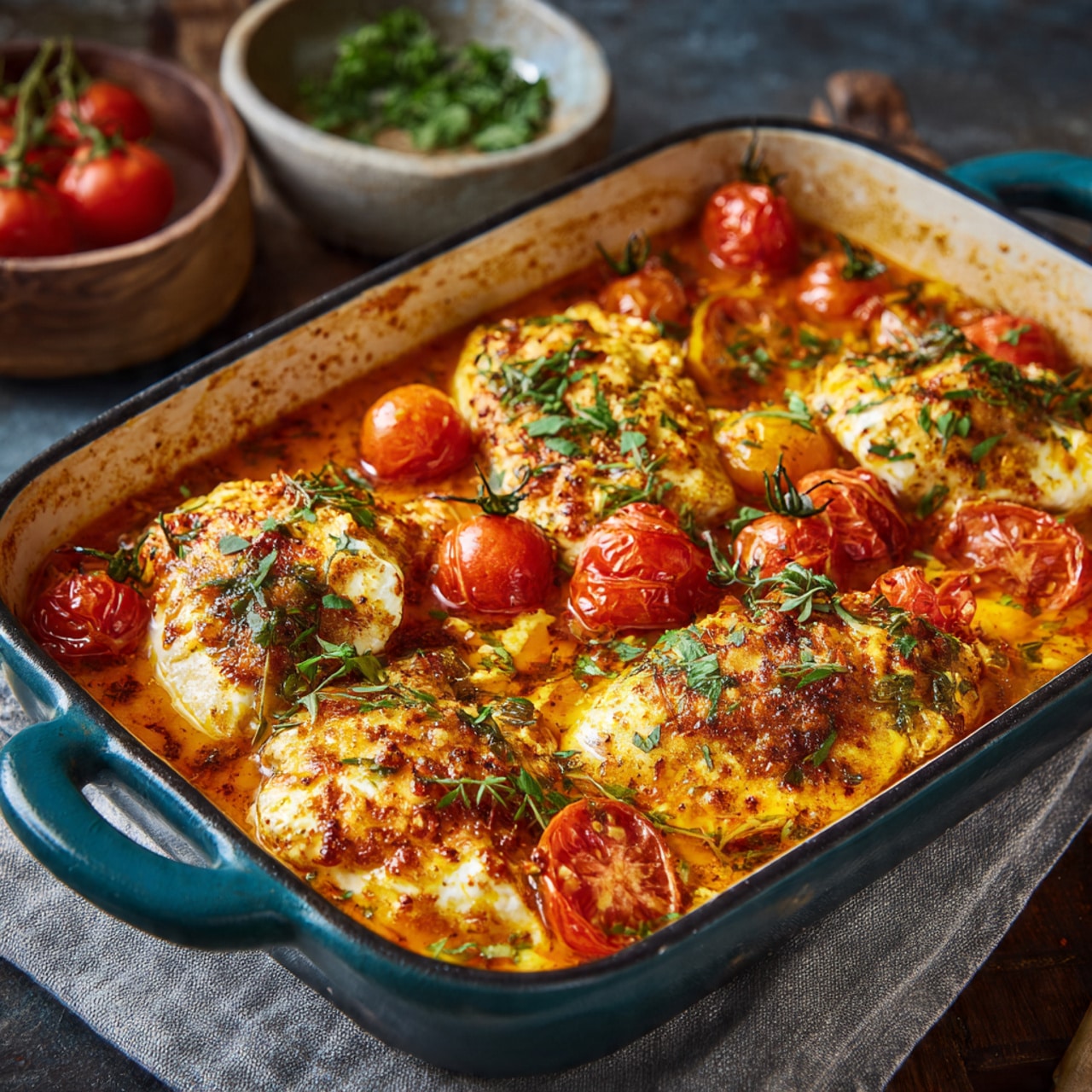 Baked Feta & Tomato Chicken