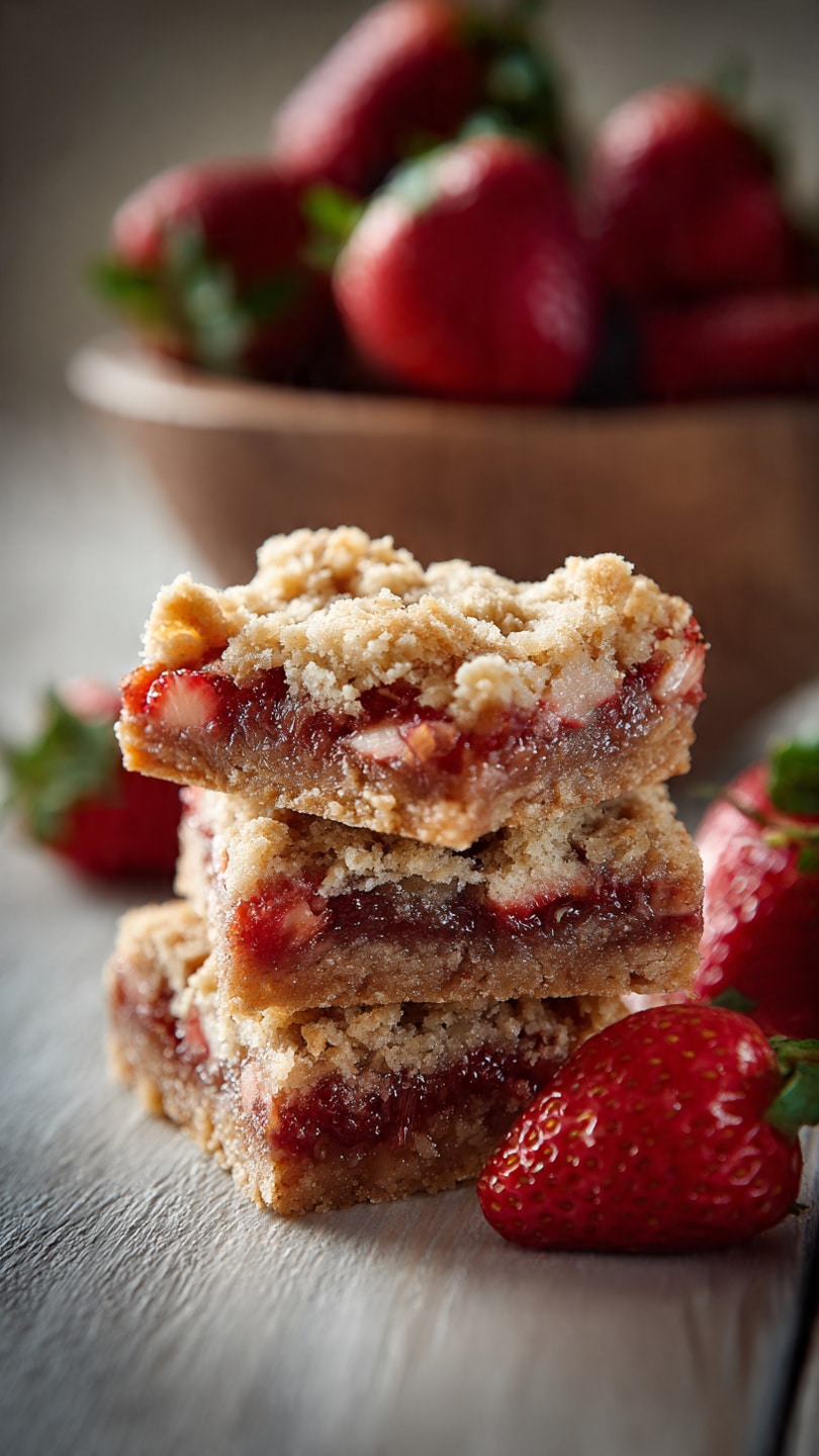 Strawberry Rhubarb Bars