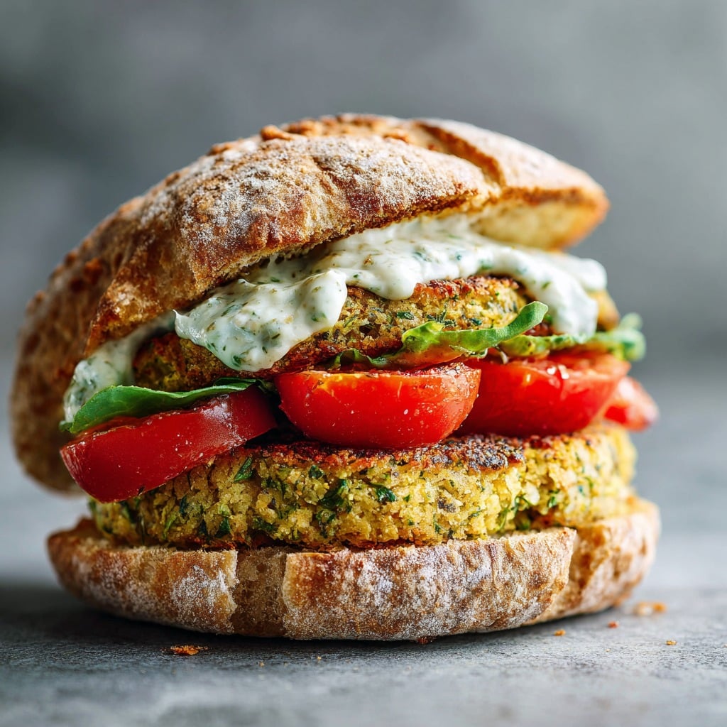 Baked Falafel Sandwiches