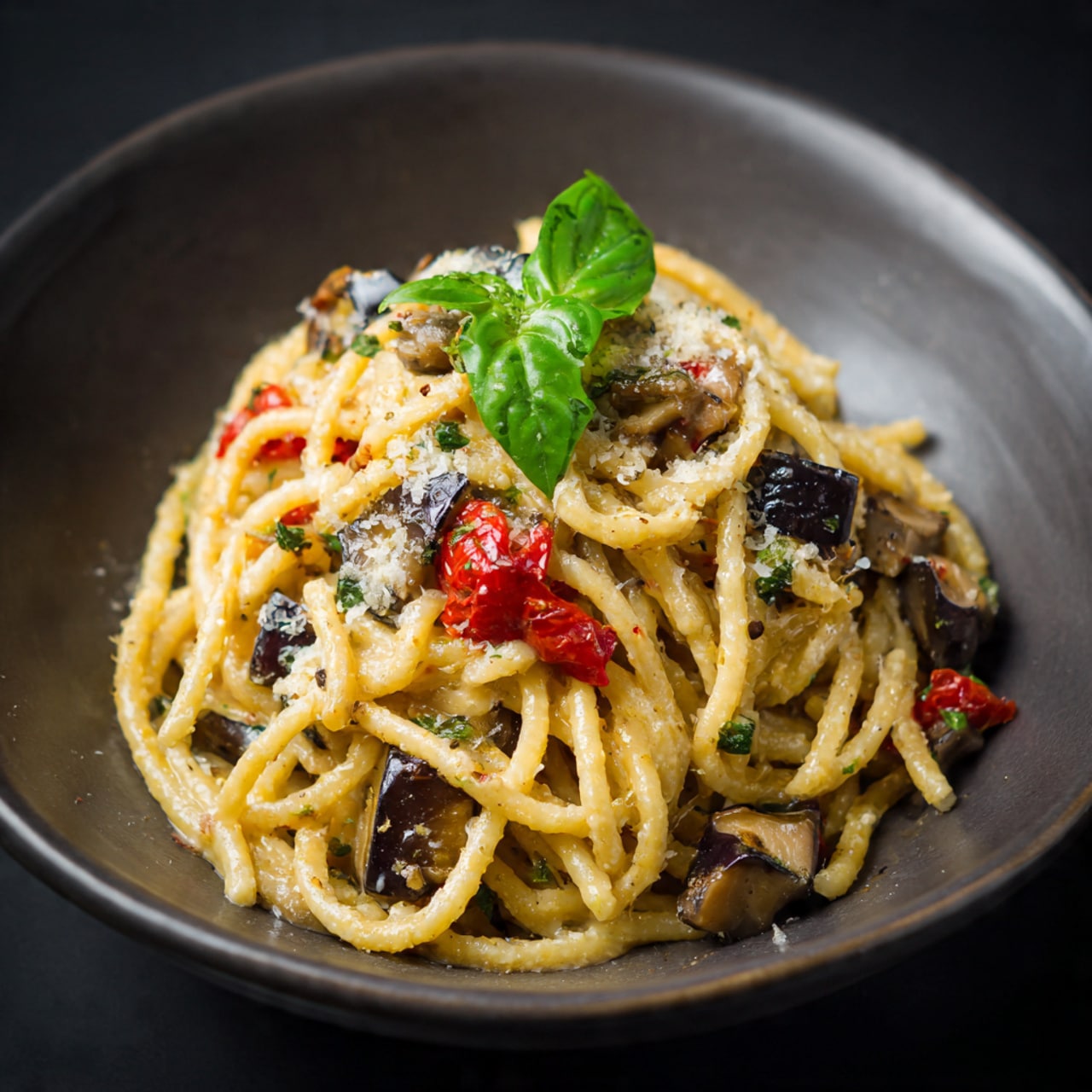 Roasted Eggplant Pasta