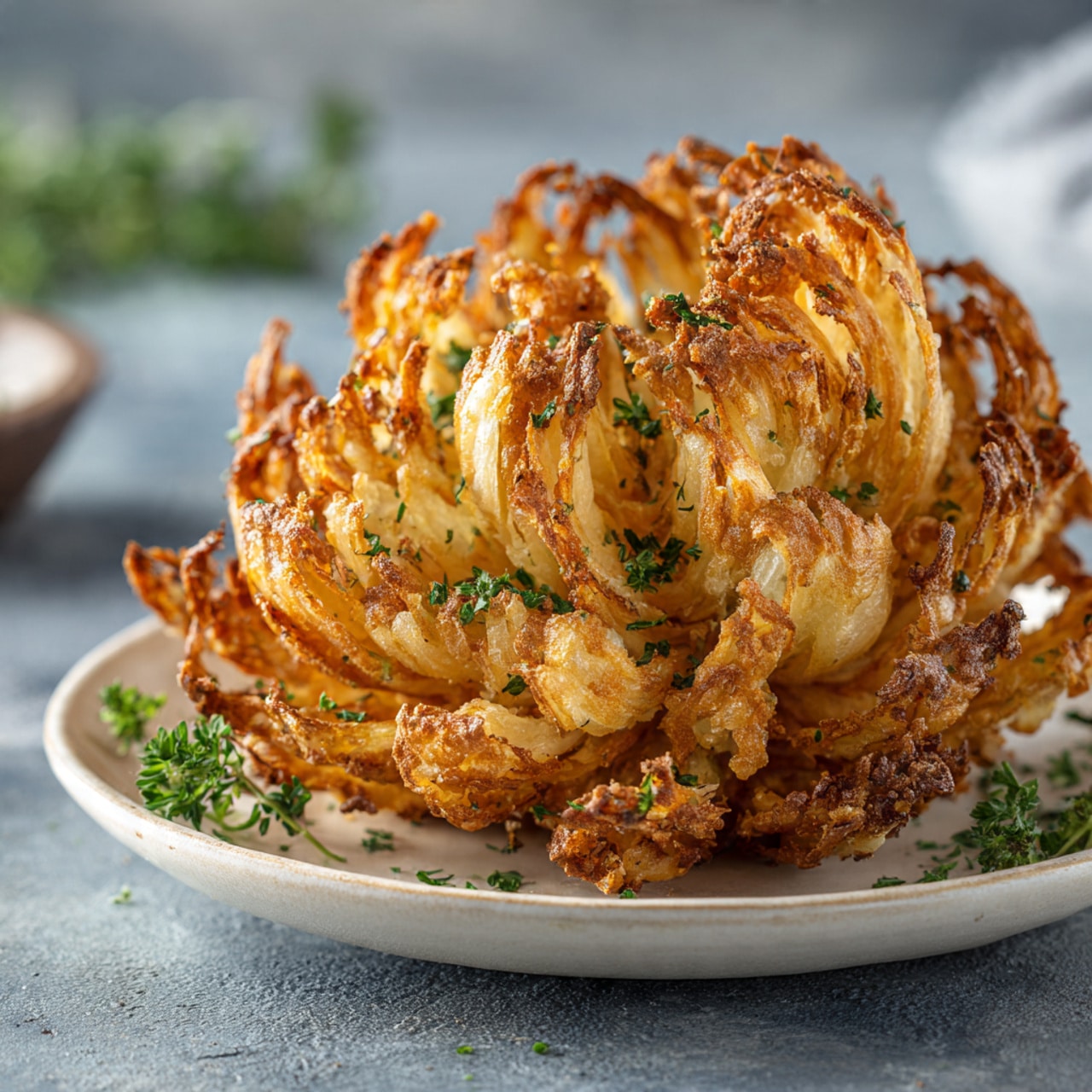 Healthy Mini Air Fryer Blooming Onions