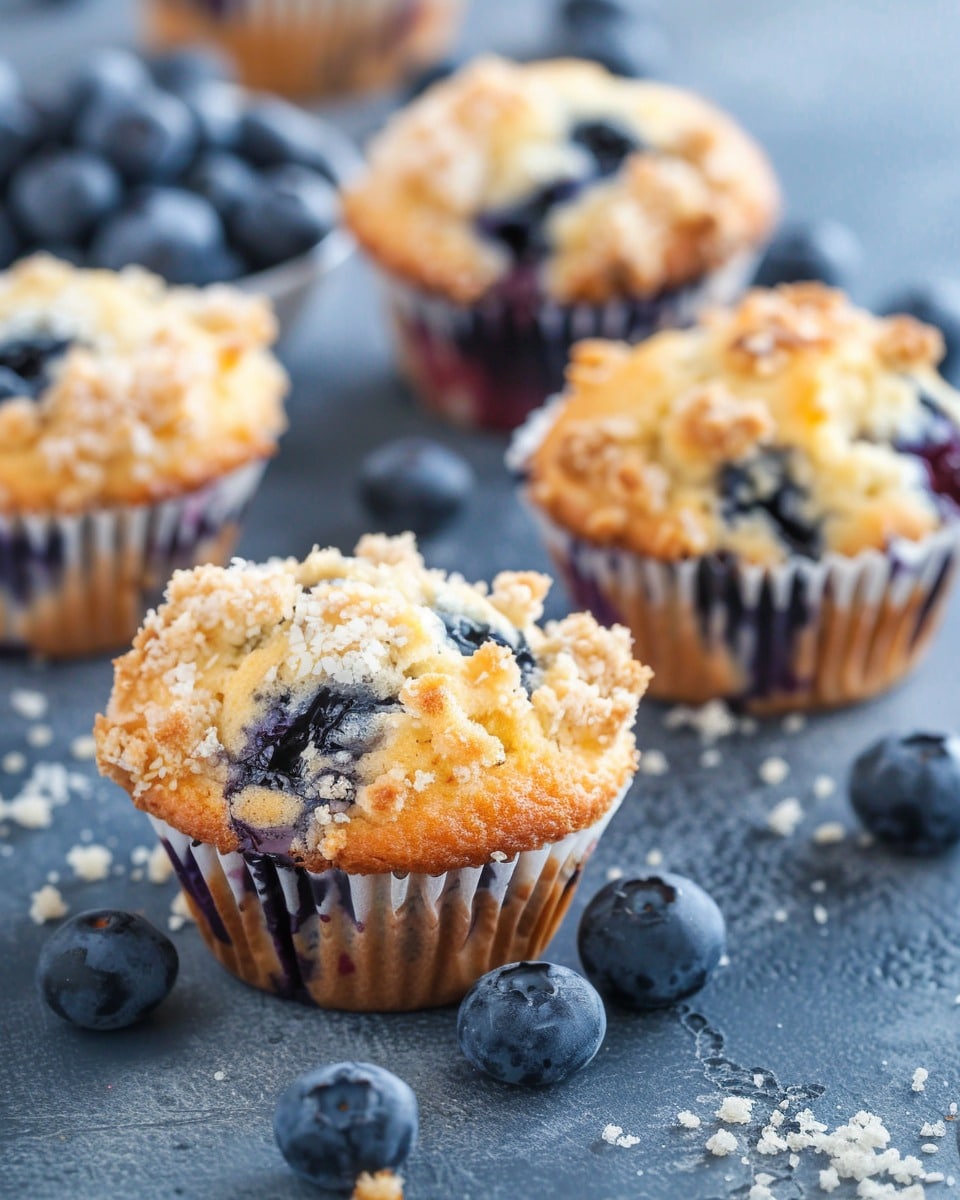 Best Sour Cream Blueberry Muffins