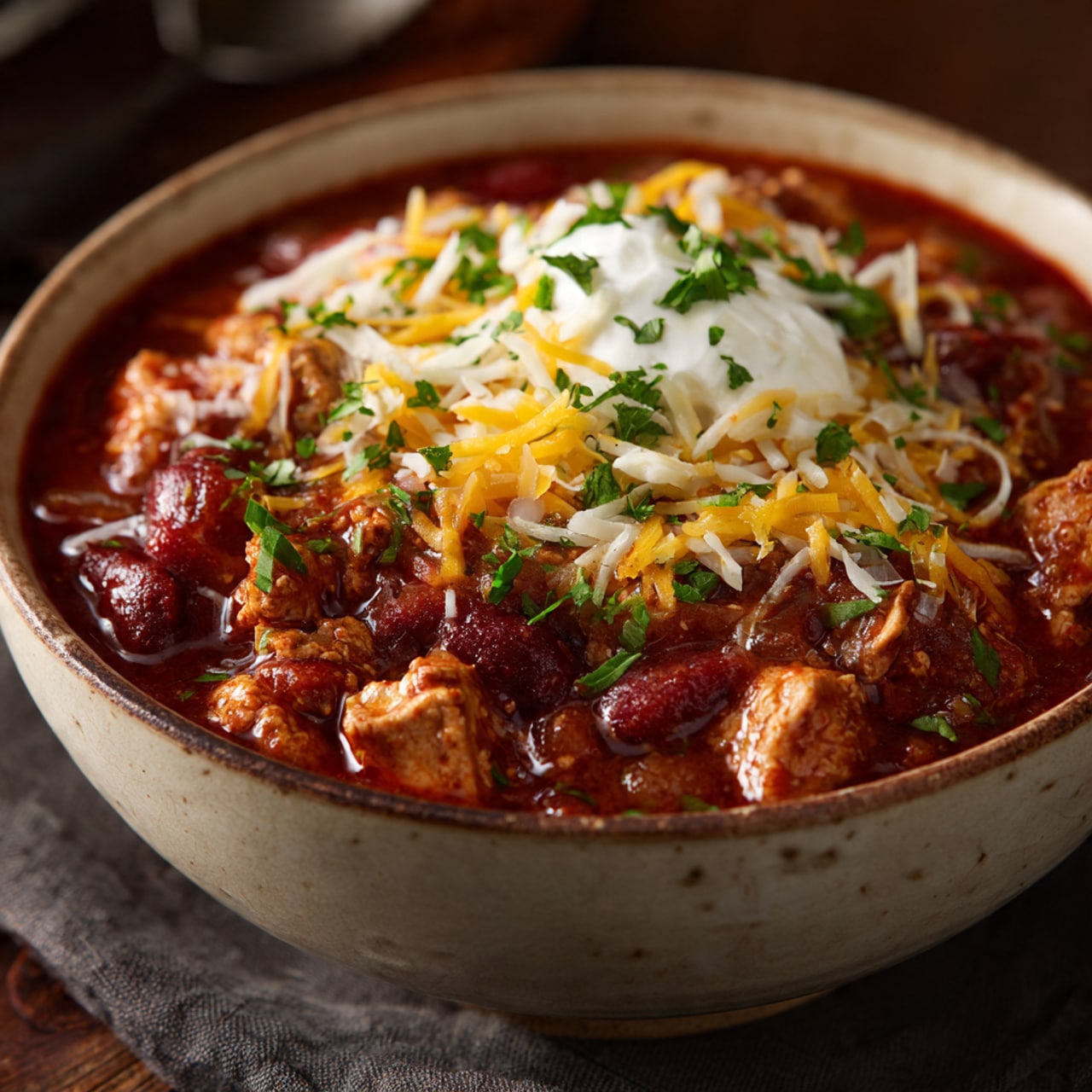 Slow Cooker Turkey Chili