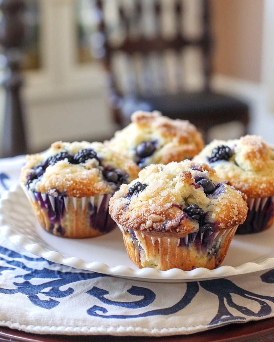 Best Sour Cream Blueberry Muffins