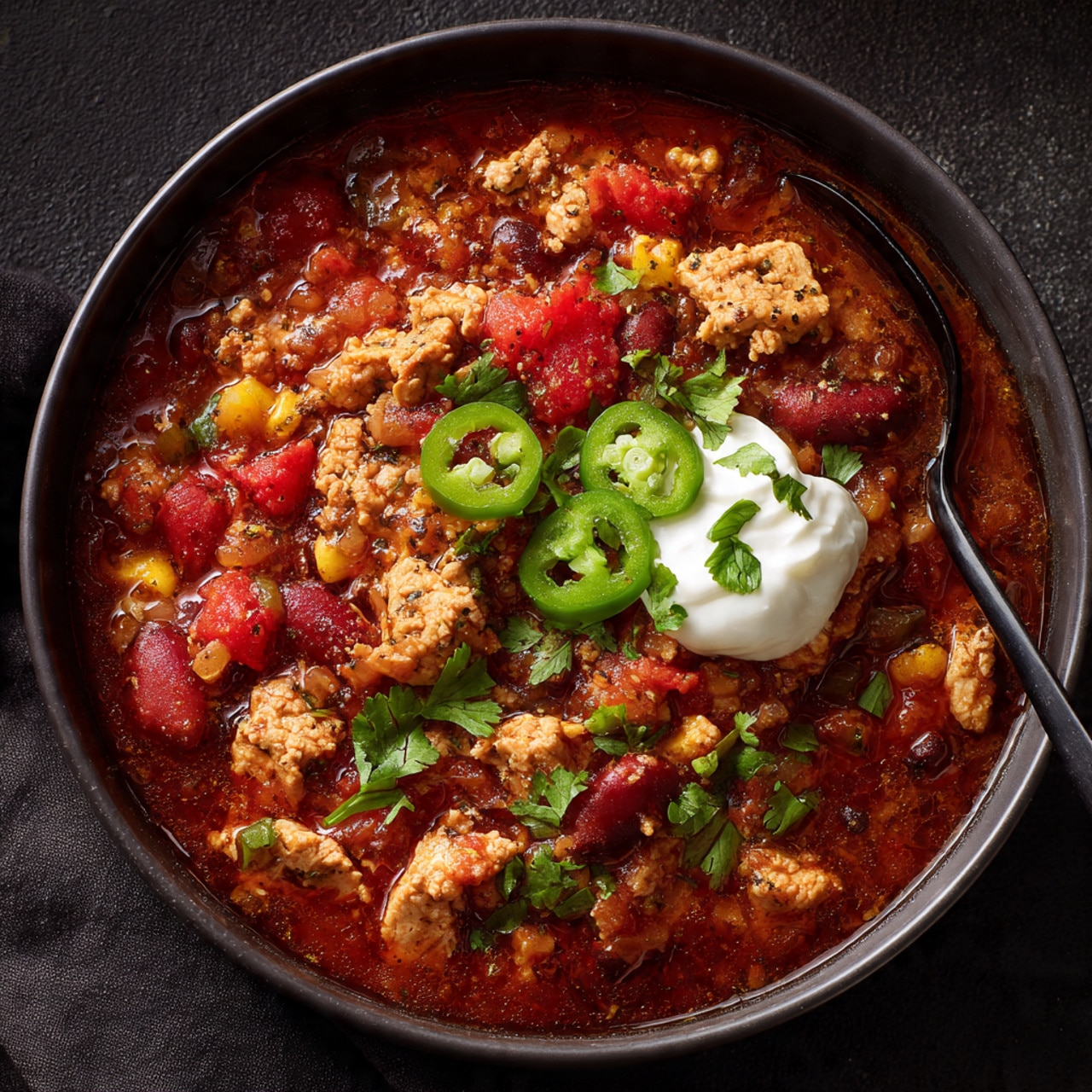 Slow Cooker Turkey Chili